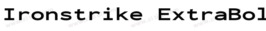 Ironstrike ExtraBold字体转换